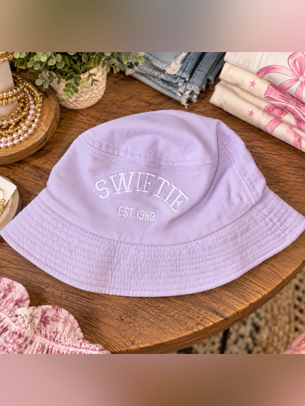 Swiftie Purple Taylor Swift Bucket Hat Woman’s Kids